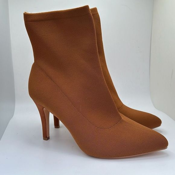 CUSHIONAIRE Women's stretch knit Heel +Memory Foam 8.5 WIDE TOFFEE - Picture 1 of 7